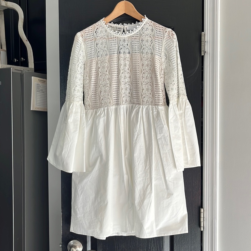 Vici White Dress Open Back